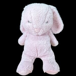 Kellytoy Pink Sleeping Bunny Rabbit Rattle Plush Stuffed Animal